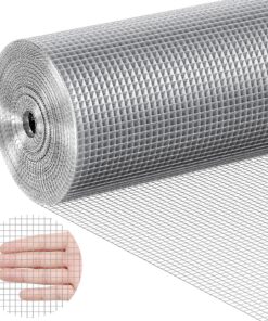 VEVOR оцинкованная стальная сетка 6.35 мм, 1.22 м x 30.48 м, 23 калибр, для ограждений, курятников и грызунов