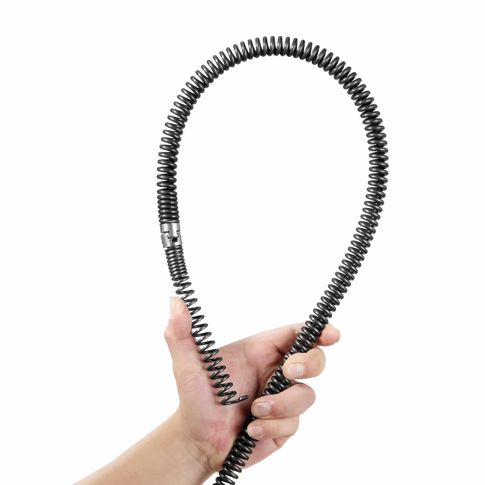 VEVOR 20.1m x 1.6cm Sectional Drain Cleaning Cable with 7 Cutters for 2–10cm Pipes, Spring Steel, Fits 5/8in Machines — Attēls 12