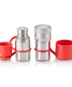 Гидравлические соединители VEVOR 13мм, ISO16028, с пылезащитными колпачками, 13мм NPT, для мини-погрузчиков