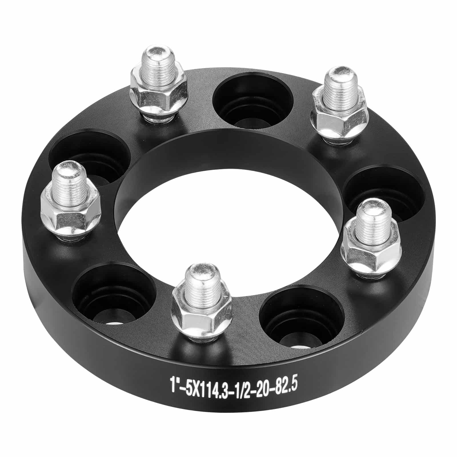 VEVOR 25.4mm Wheel Spacers 5x114.3mm 82.5mm Hub Bore for Jeep/Ford 1984-2013, Forged Alloy, 4PCS Black — attēls 11