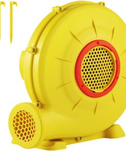 VEVOR 450W Air Blower Pump for Inflatable Bounce Houses, 450m³/h Output, 10.5cm Outlet, Quiet & Portable Design