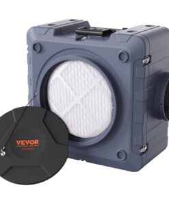 VEVOR 3-Stage HEPA Air Purifier, 550 CFM Negative Air Machine with Carbon Filter, Stackable for Home & Industrial Use