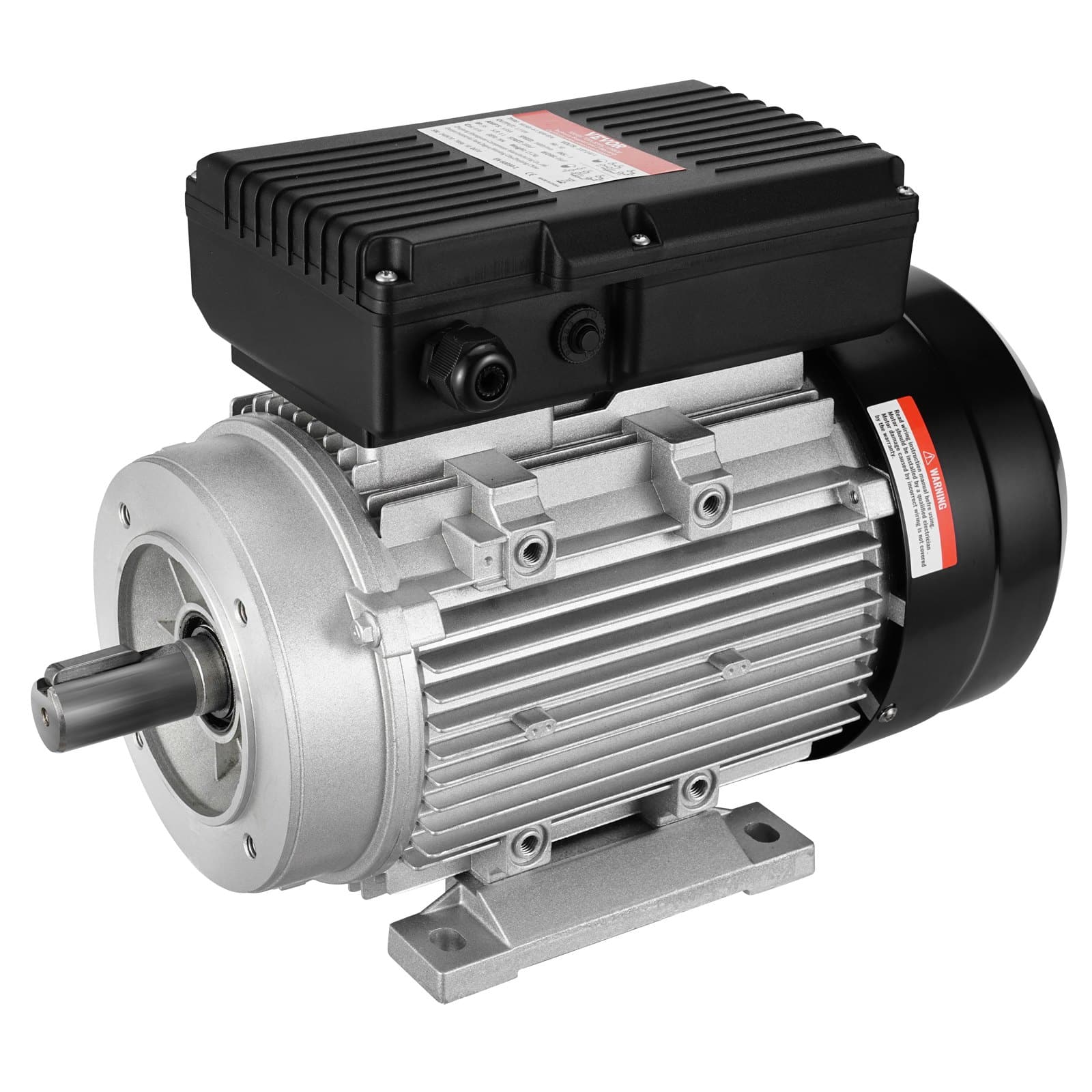 VEVOR 1.5kW 1400 RPM vienfāzes elektromotors, 220–240V, B34 rāmis, 24 mm vārpsta, reversīvs sūkņiem un mašīnām