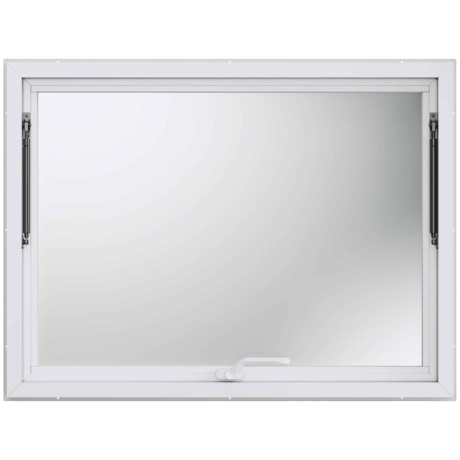 VEVOR 122x91cm Aluminum Food Truck Concession Window with Awning & Lock, 85° Opening, No Glass Included - Image 11