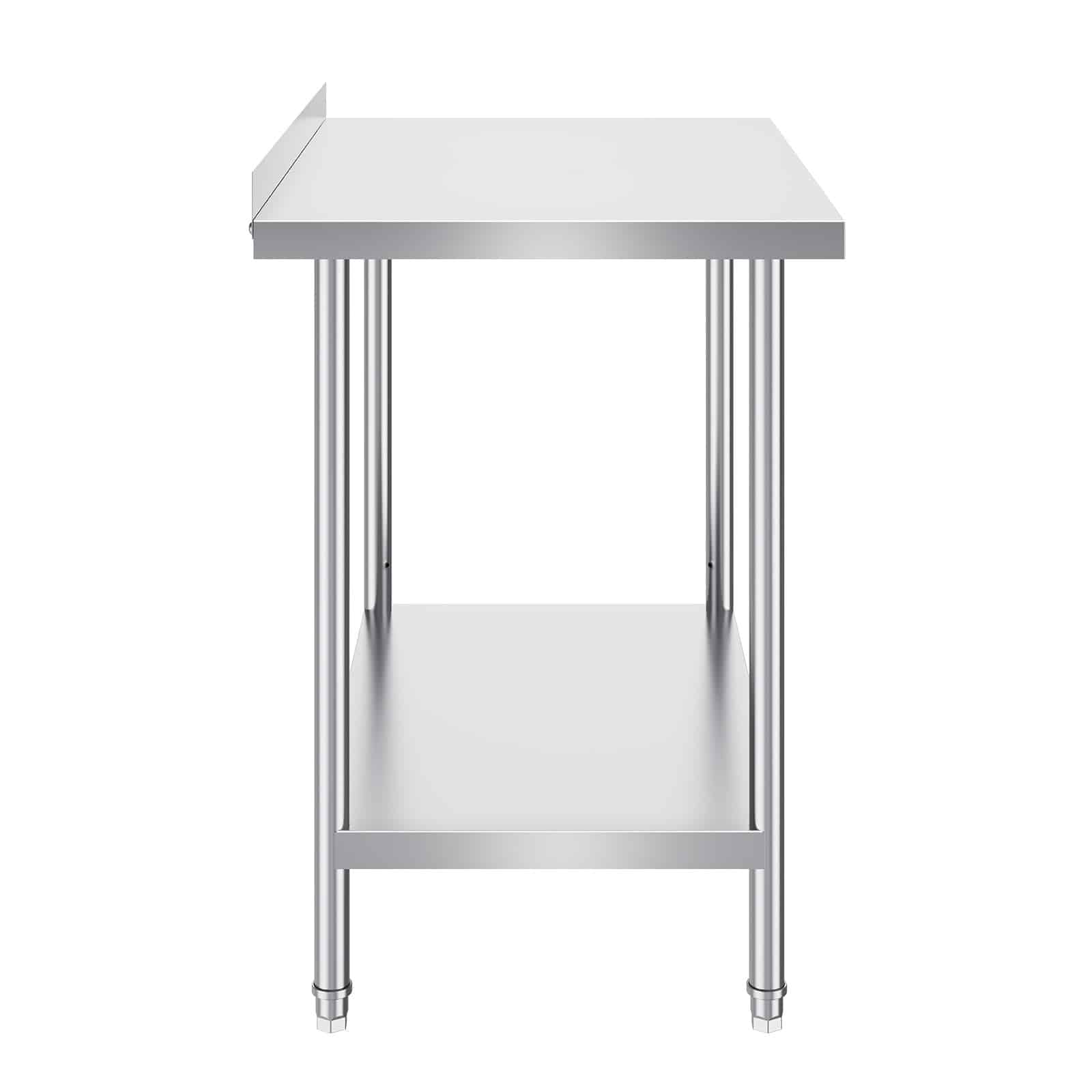 VEVOR Stainless Steel Work Table 61x91x91cm, Adjustable Height, Heavy Duty Prep Table for Restaurant, Home, Hotel Use - Pilt 9