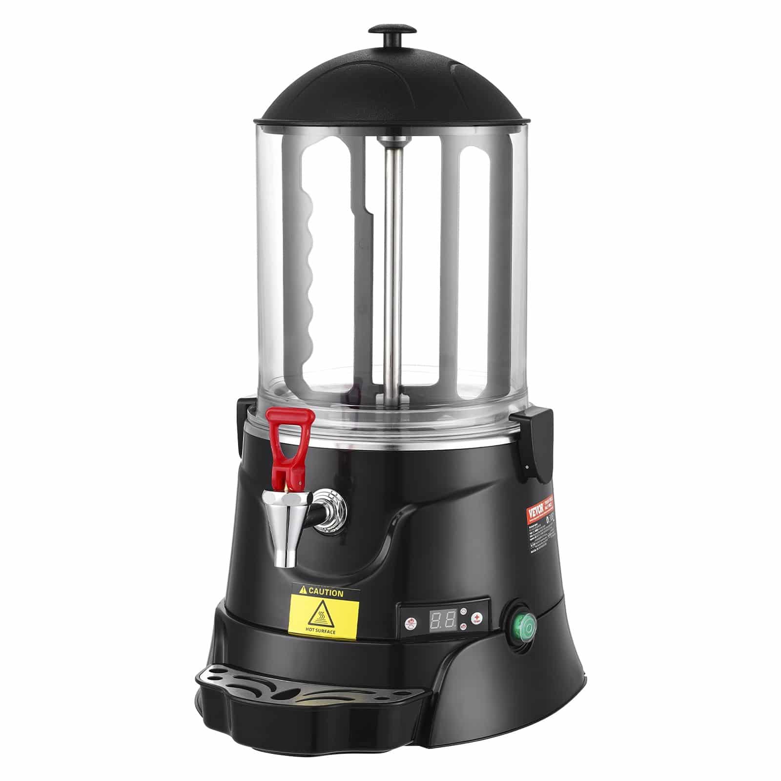 VEVOR 10L kuuma šokolaadi dosaator 30–90°C reguleeritava temperatuuriga, ABS paak, roostevabast terasest labadega, kuumadele jookidele
