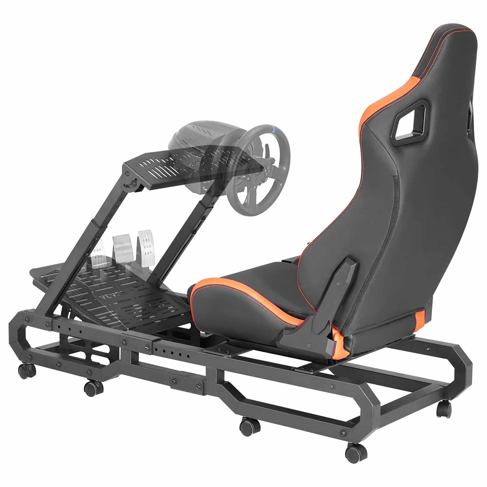 VEVOR Racing Wheel Stand with Adjustable Seat for Logitech G923/G29/G920, Heavy-Duty Steel Frame, Max Load 150 kg — изображение 12