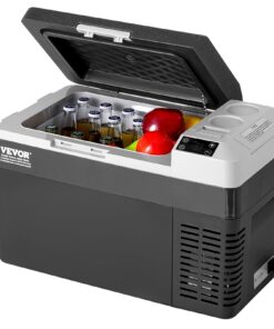 VEVOR 25L Pārnēsājamais Auto Ledusskapis-Saldētava, 12V Kompresors, LED, -20°C līdz +20°C, Auto, Kempingam, Mājām