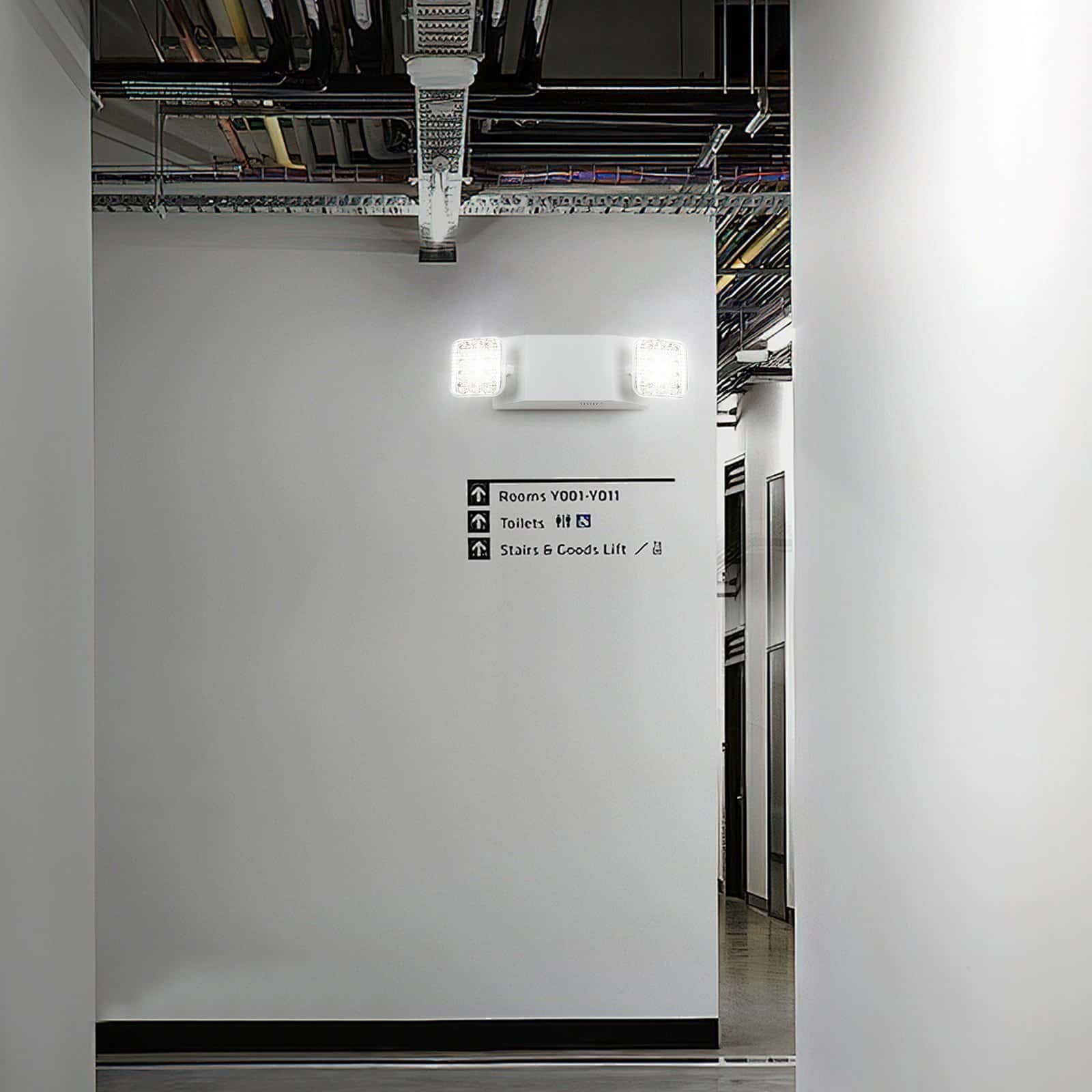 VEVOR 24-Pack 3W LED Emergency Exit Lights, 180 Min Backup, Adjustable Heads, Fire-Resistant, Wall/Ceiling Mount — attēls 8