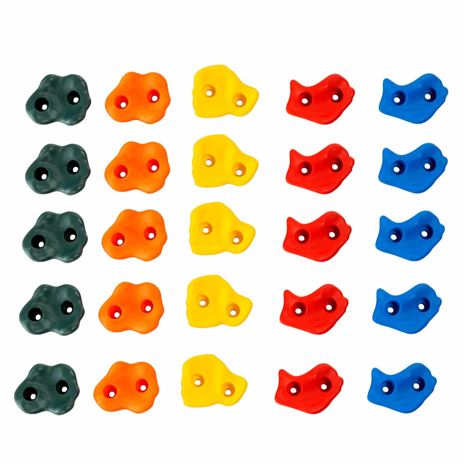 VEVOR 25 Climbing Holds, Multi-Color & Size Rock Wall Grips with Mounting Hardware for Indoor & Outdoor Use, Kids & Adults, Max 200kg — изображение 10