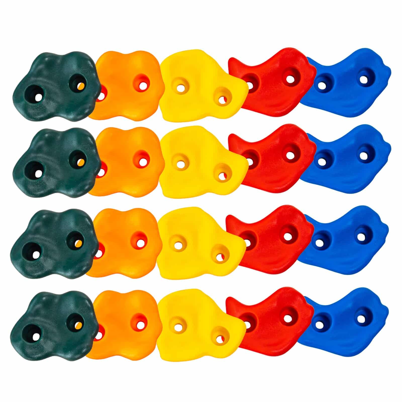VEVOR 25 Climbing Holds, Multi-Color & Size Rock Wall Grips with Mounting Hardware for Indoor & Outdoor Use, Kids & Adults, Max 200kg — изображение 12