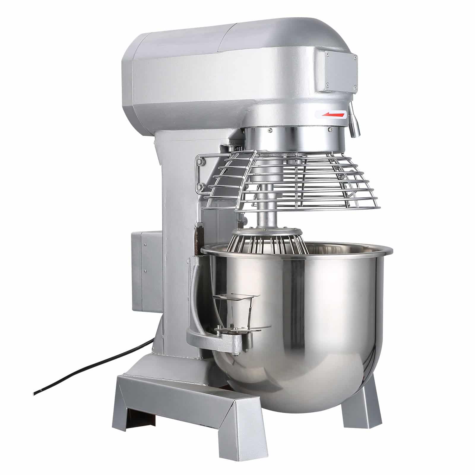 VEVOR 15L Commercial Food Mixer 600W, 3 Speeds (130/233/415 RPM), Stainless Steel Bowl & Attachments for Bakery & Kitchen — изображение 11