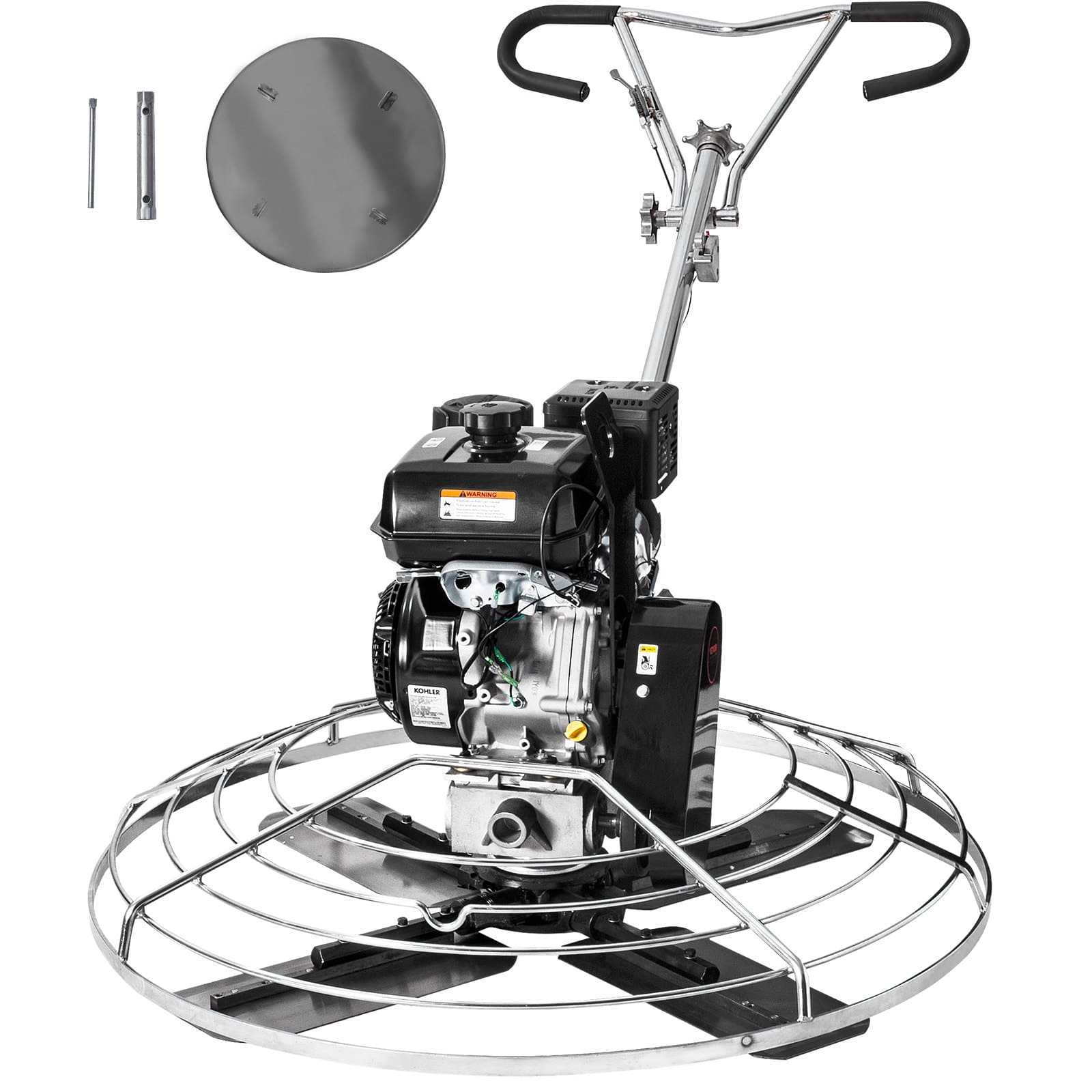 VEVOR 46” (117 cm) Walk-Behind Power Trowel, 14HP KOHLER Gas Engine, Concrete Surface Finisher with Float Pan & Blades — изображение 9