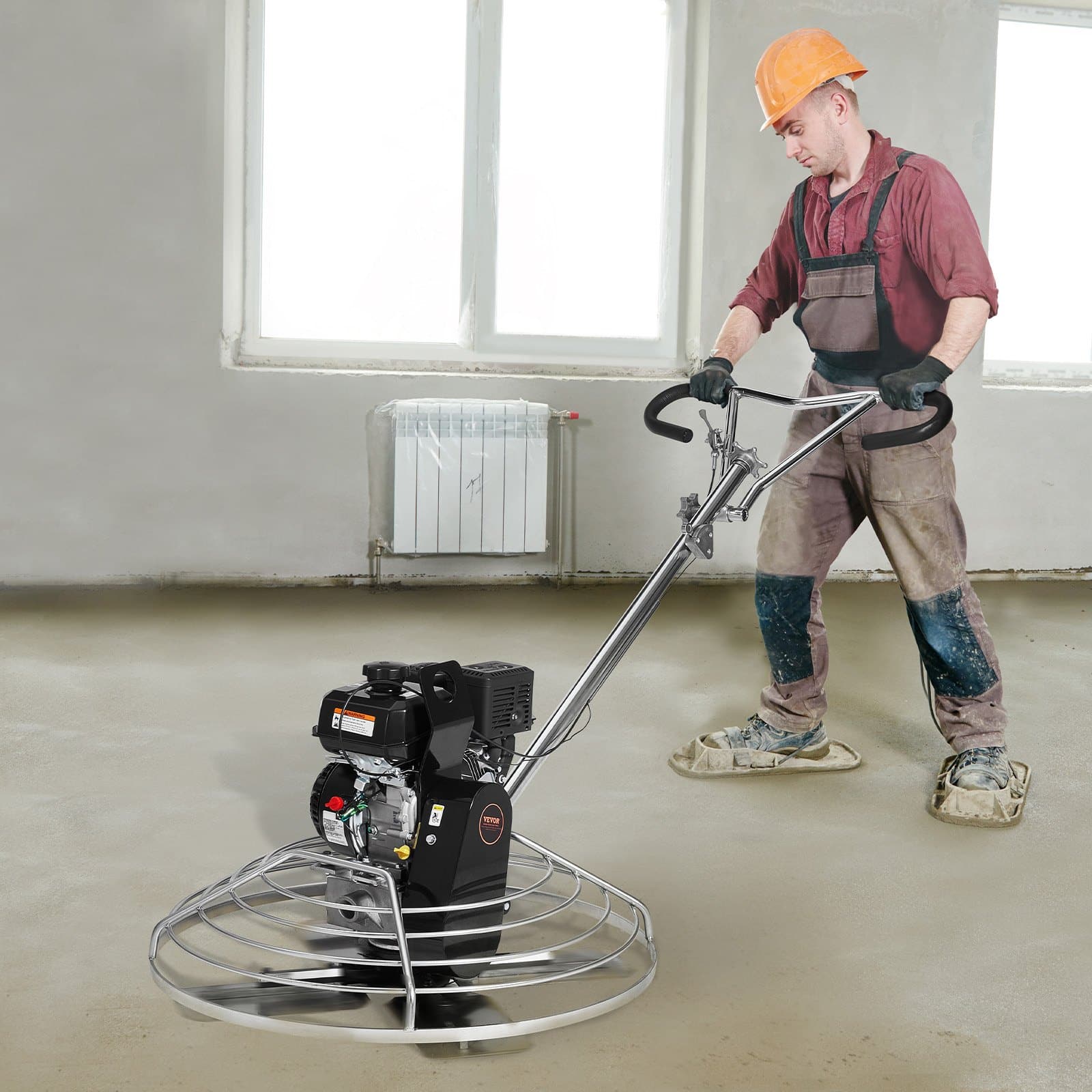 VEVOR 96.5cm Walk-Behind Power Trowel with 6HP KOHLER Engine, Concrete Surface Finisher with Float Pan & Blade, Heavy Duty — изображение 8