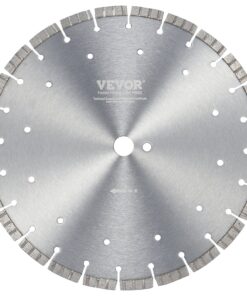 VEVOR 350mm Diamond Saw Blade for Concrete, Tile & Brick, 12mm Segments, 25.4mm Bore, Wet/Dry Cutting