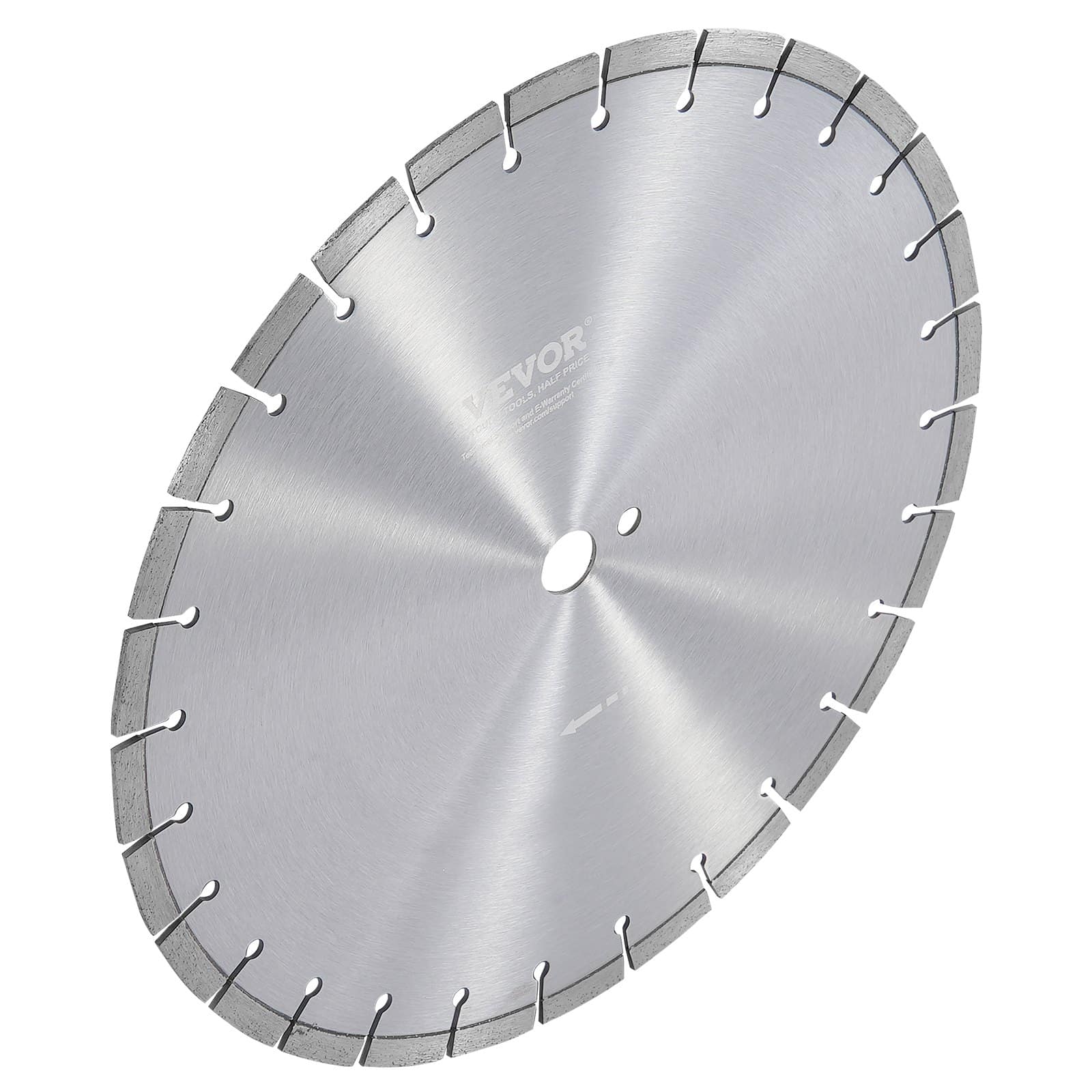 VEVOR 400mm Diamond Concrete Saw Blade, 12mm Flat Teeth, Universal 25.4mm Arbor, Wet/Dry Cut for Concrete, Brick, Tile — изображение 10