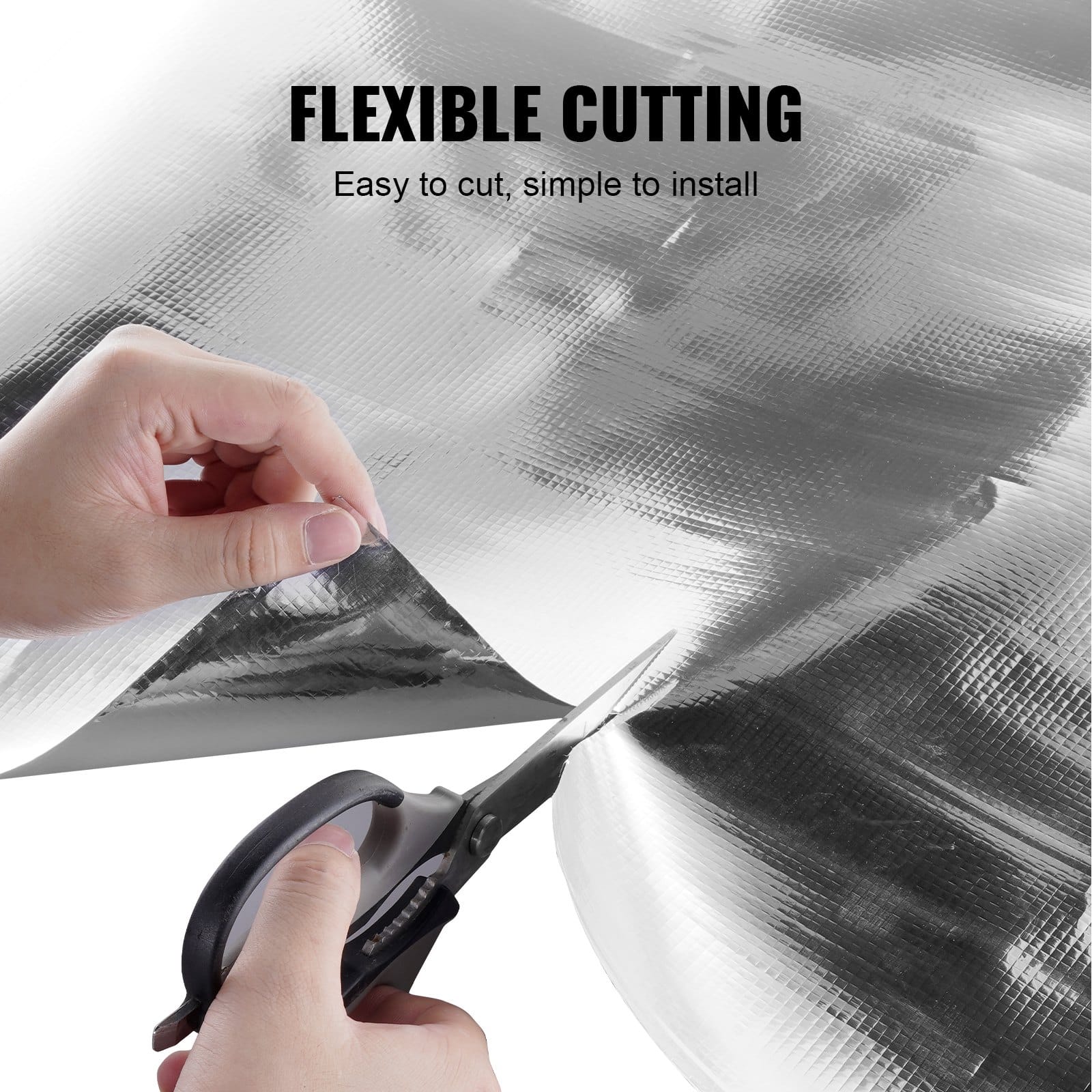VEVOR Double Reflective Aluminum Foil Insulation Roll 0.165 mm, 1.22 m x 76.2 m, Thermal Barrier for Roof, Window, RV - Pilt 5