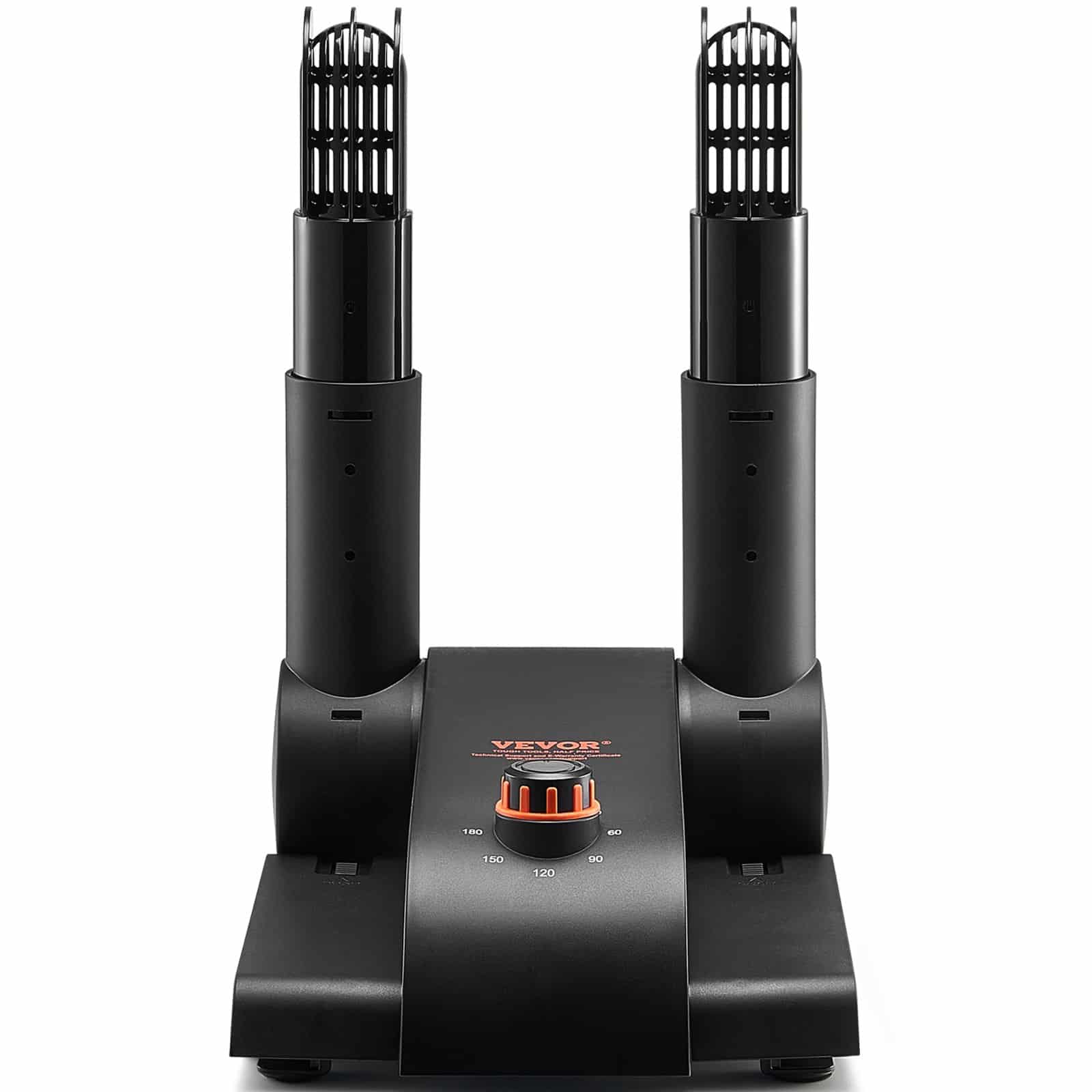 VEVOR Foldable Shoe & Boot Dryer with Timer, 2 Tubes, Heat Blower, 40–50°C Safe Drying for All Shoes, Black & Orange — изображение 9