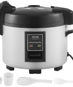 VEVOR 13L Commercial Rice Cooker & Warmer, 60-Cup Capacity, Nonstick Pot, One-Touch Operation, 12h Keep Warm, for Restaurants