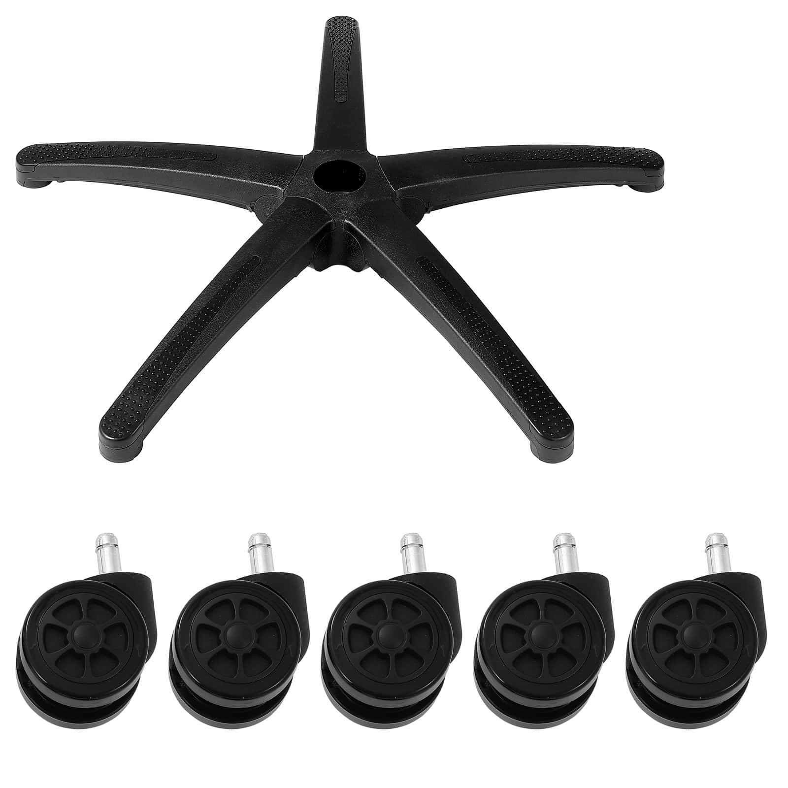VEVOR Heavy Duty Office Chair Base Replacement, 71 cm Wide, 1134 kg Load, 5 Casters, Universal Fit, Black — изображение 9