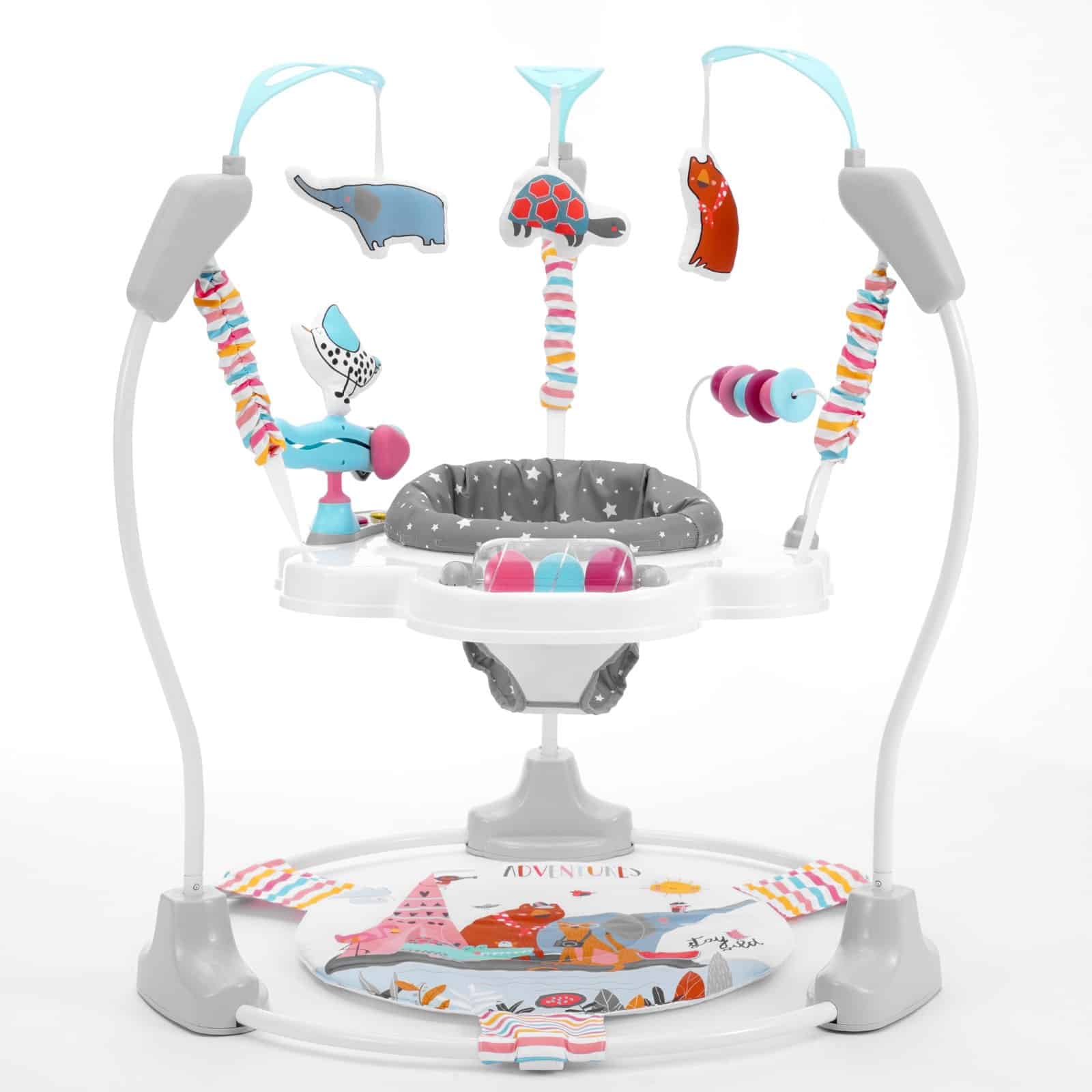 VEVOR 360° Baby Bouncer & Activity Center with Music, Lights, Toys, Adjustable Height – For Babies 6 Months+, Foldable Frame – Paveikslėlis 11