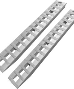 VEVOR алюминиевые загрузочные трапы 213.4x35.6 см, 2721.6 кг, с крюком, 1 пара для авто/прицепов