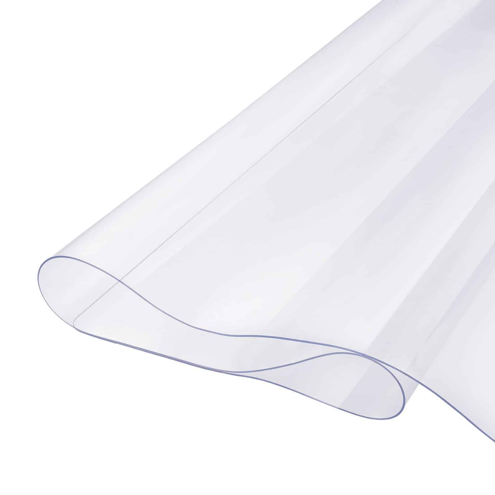 VEVOR 137x137 cm Clear PVC Table Protector, 2.0 mm Thick Waterproof Desk Mat for Dining, Office, Nightstand & Dresser - Pilt 11