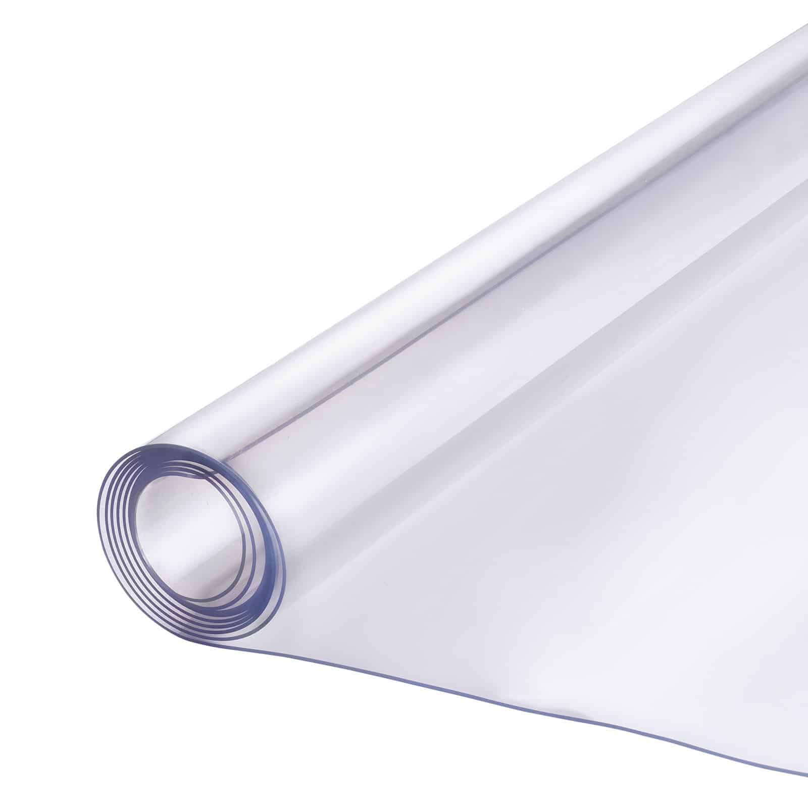 VEVOR 137x137 cm Clear PVC Table Protector, 2.0 mm Thick Waterproof Desk Mat for Dining, Office, Nightstand & Dresser - Pilt 12