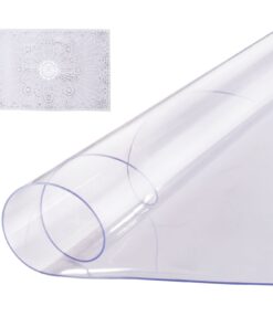VEVOR 1067x1067 мм Прозрачный PVC Защитный Коврик, 2.0 мм Толщина, Водонепроницаемая Настольная Подкладка для Дома и Офиса