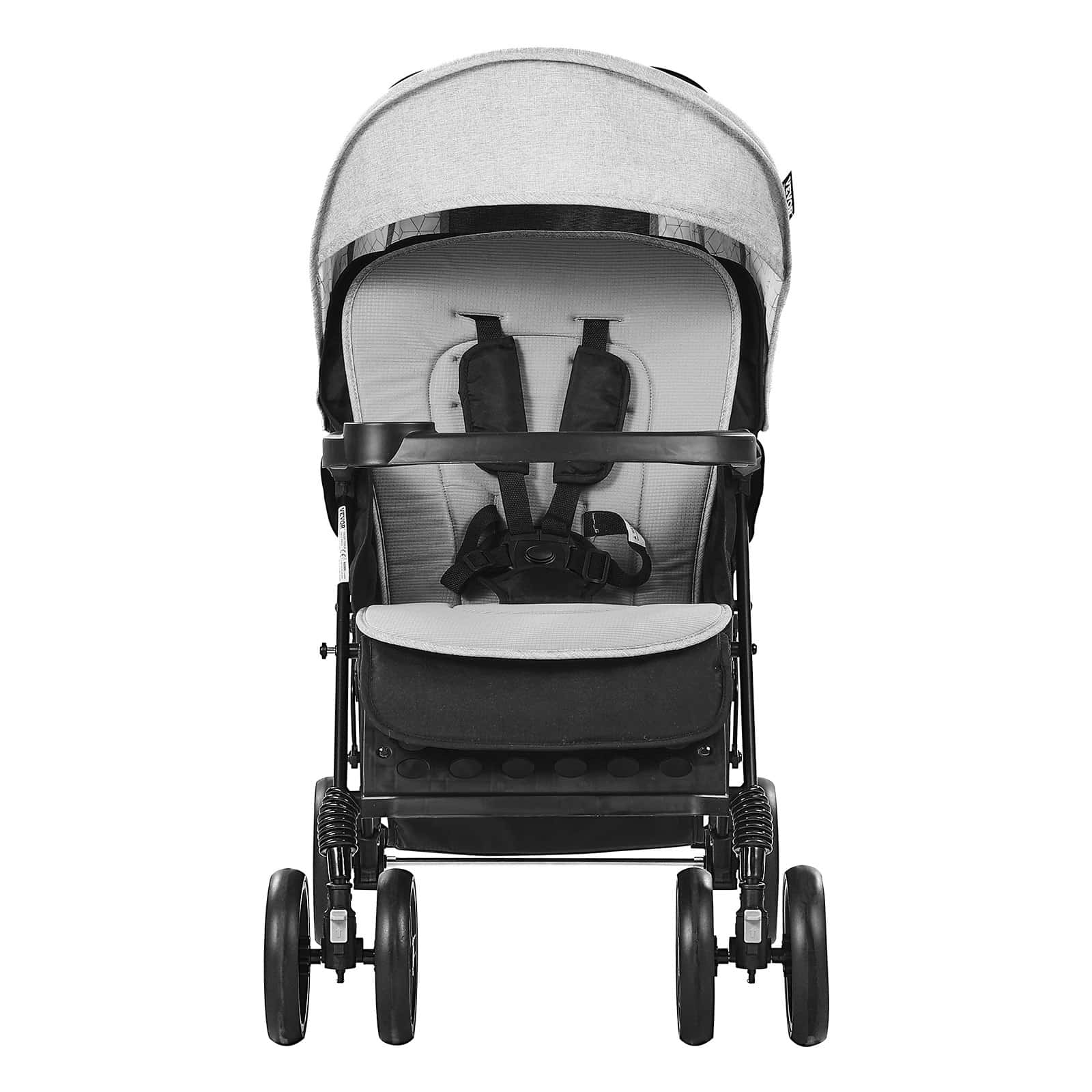VEVOR Foldable Twin Stroller with Tandem Seats, Shock-Absorbing Wheels, Adjustable Backrest, for Newborn & Toddler, 30kg/seat – Paveikslėlis 10