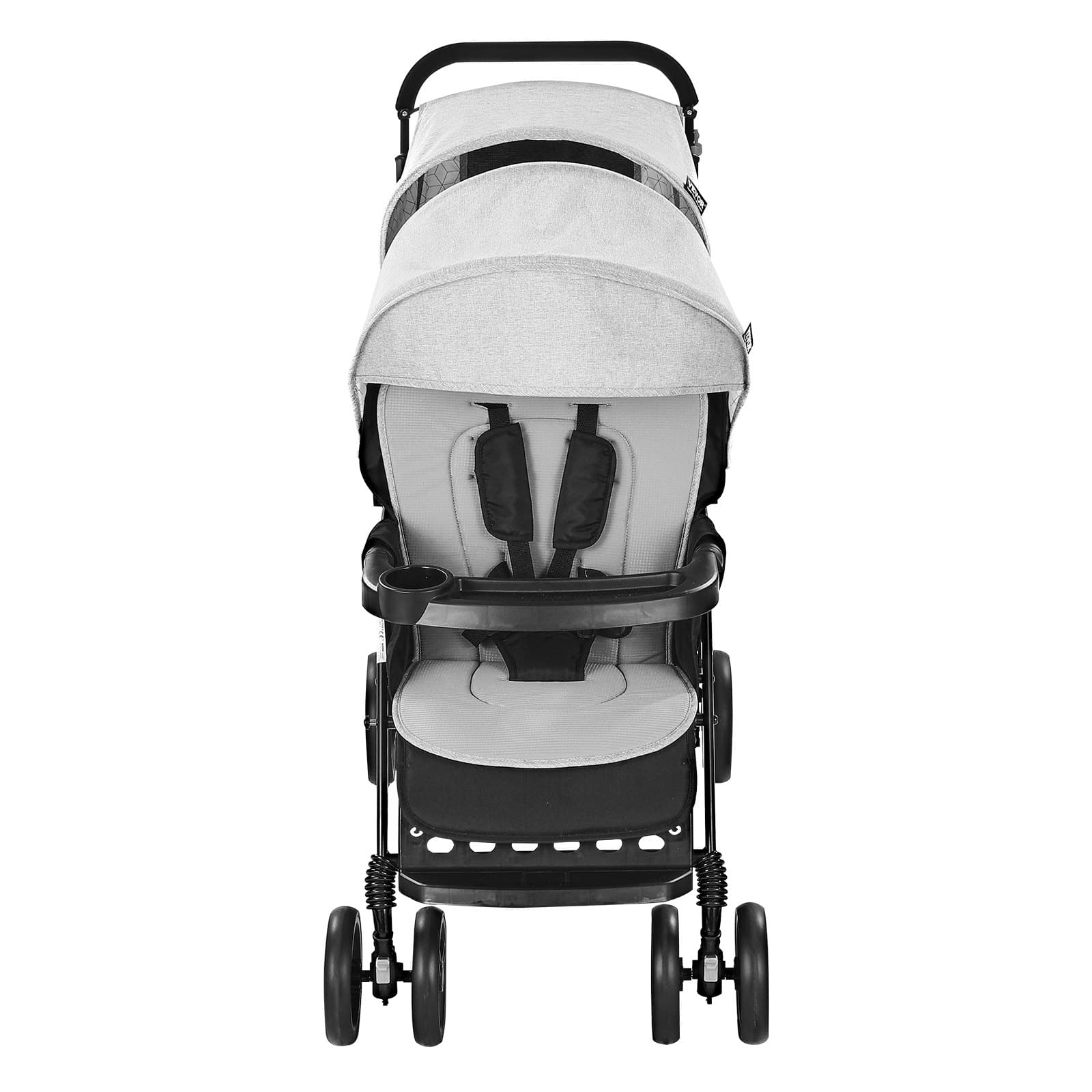 VEVOR Foldable Twin Stroller with Tandem Seats, Shock-Absorbing Wheels, Adjustable Backrest, for Newborn & Toddler, 30kg/seat – Paveikslėlis 11