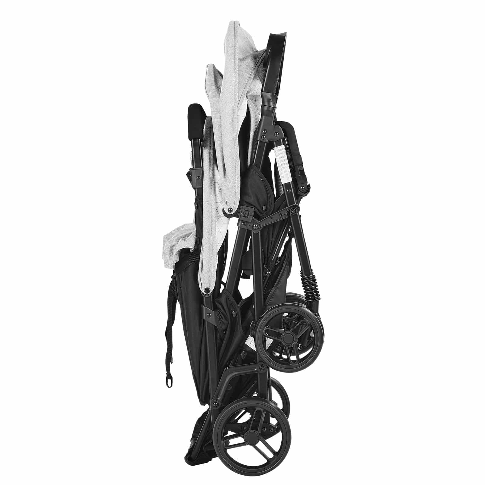 VEVOR Foldable Twin Stroller with Tandem Seats, Shock-Absorbing Wheels, Adjustable Backrest, for Newborn & Toddler, 30kg/seat – Paveikslėlis 12