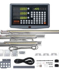 VEVOR 3-Axis DRO Kit with 400mm, 450mm, 950mm Linear Scales & Digital Display for Milling, Drilling & CNC Precision Work
