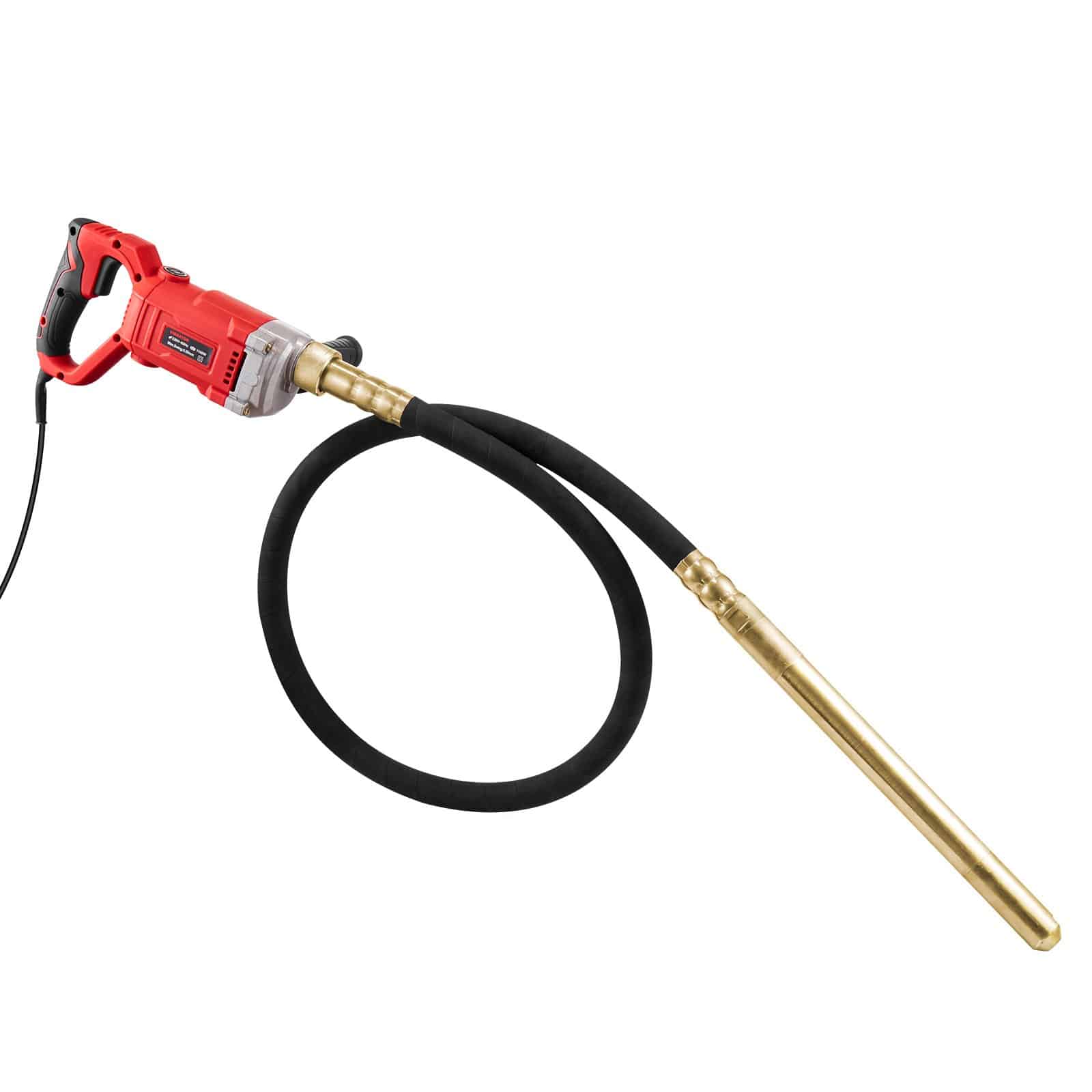 VEVOR 960W Handheld Electric Concrete Vibrator with 2m Shaft, 4000 RPM, Portable Tool for Air Bubble Removal and Mixing — attēls 10
