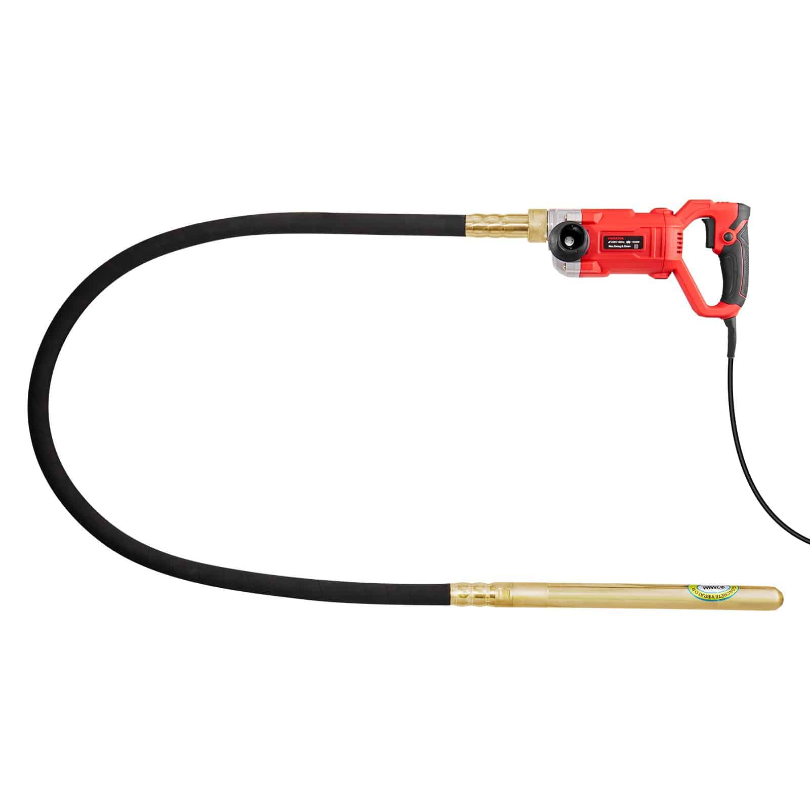 VEVOR 960W Handheld Electric Concrete Vibrator with 2m Shaft, 4000 RPM, Portable Tool for Air Bubble Removal and Mixing — attēls 12