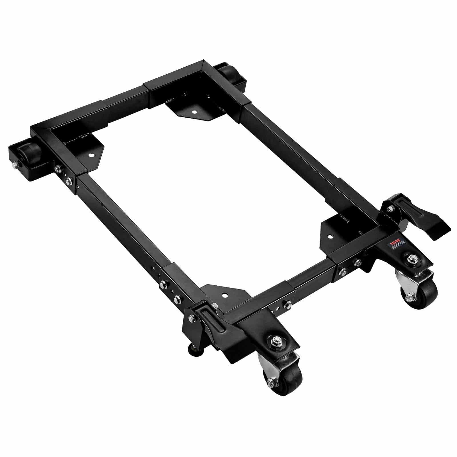 VEVOR Adjustable Heavy-Duty Mobile Base Stand with Swivel Wheels, 680 kg Capacity, Fits 46x61 cm to 67x80 cm Equipment