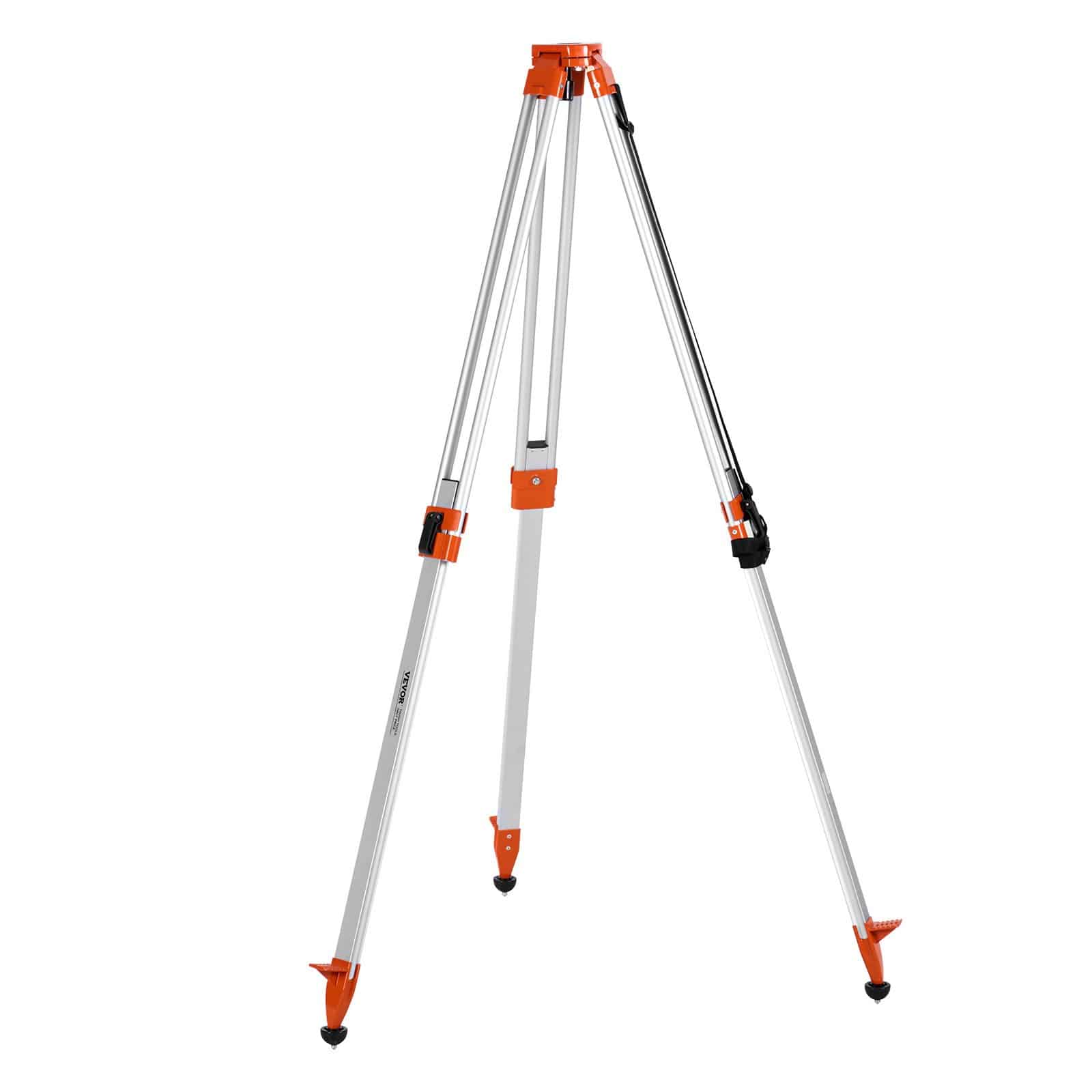 VEVOR Adjustable Laser Level Tripod Stand, 42–166.5 cm Height, 5/8"-11 Mount, Heavy-Duty Aluminum Tripod for Construction & Surveying – Paveikslėlis 11