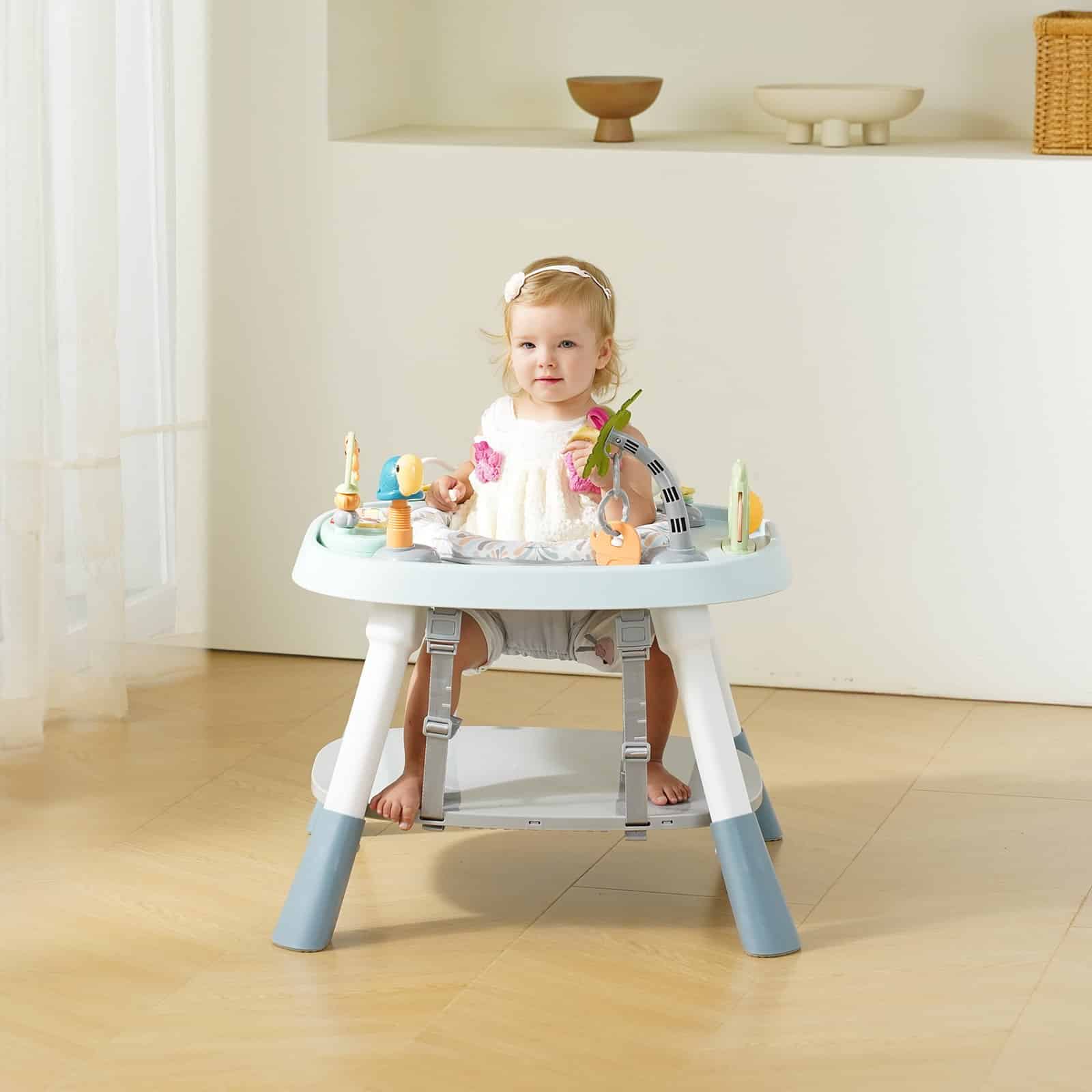 VEVOR 6-in-1 Baby Activity Center with 360° Rotating Seat, Adjustable Height, Learning Table & Toys for 6 Months to 6 Years — attēls 8