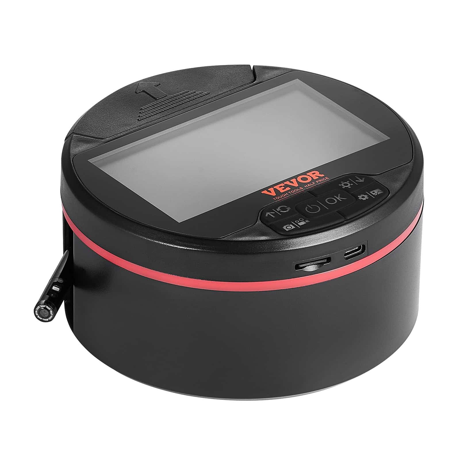 VEVOR Triple Lens Borescope Endoscope Camera with 4.3" IPS Screen, 8+2 LED Lights, 5m Cable, 32GB, IP67 Waterproof for Auto & Plumbing - Image 10