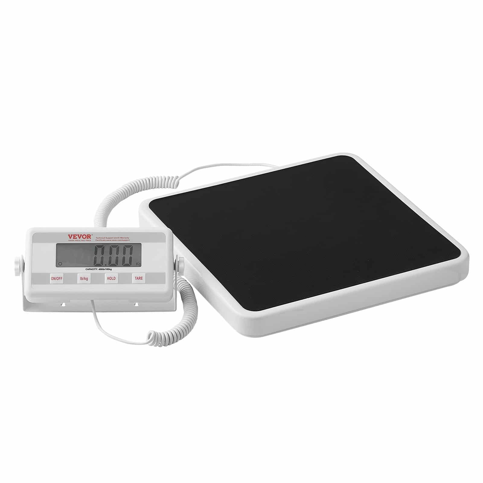 VEVOR Digital Medical Scale, Portable Physician Weight Scale with LCD, Anti-Slip Mat, Hold/Tare, 181kg Capacity, for Home & Clinic