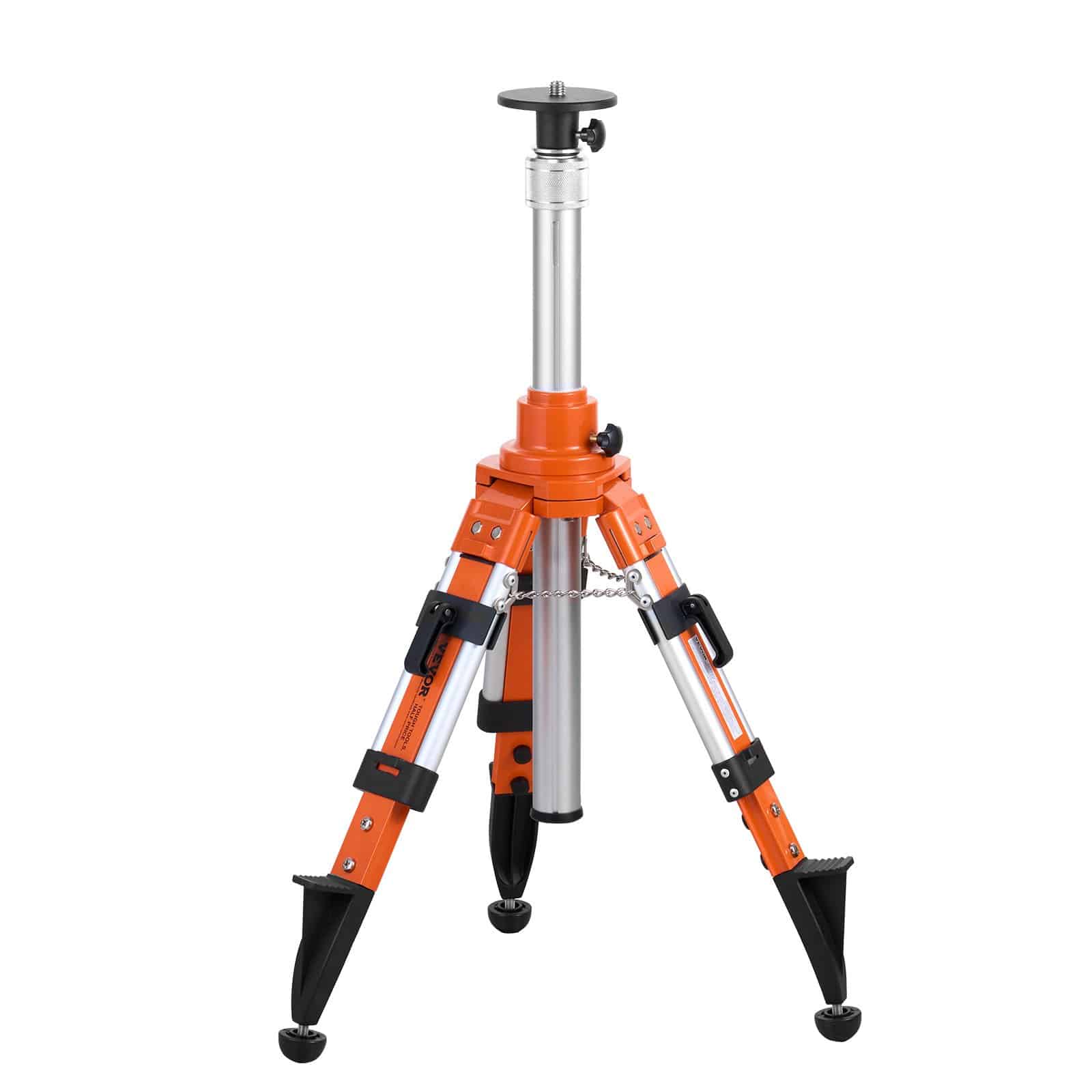 VEVOR Heavy-Duty Laser Level Tripod, 5/8"-11 Mount, 69–172 cm Adjustable Height, Aluminum, with Level Bubble & Carry Strap - Зображення 10