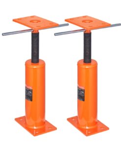 VEVOR 2PCS регульовані стійки підлогового гнізда, Q235 сталь, ємність 9700 фунтів, висота 30, 5 до 40, 6 см, для вирівнювання та підтримки будинку