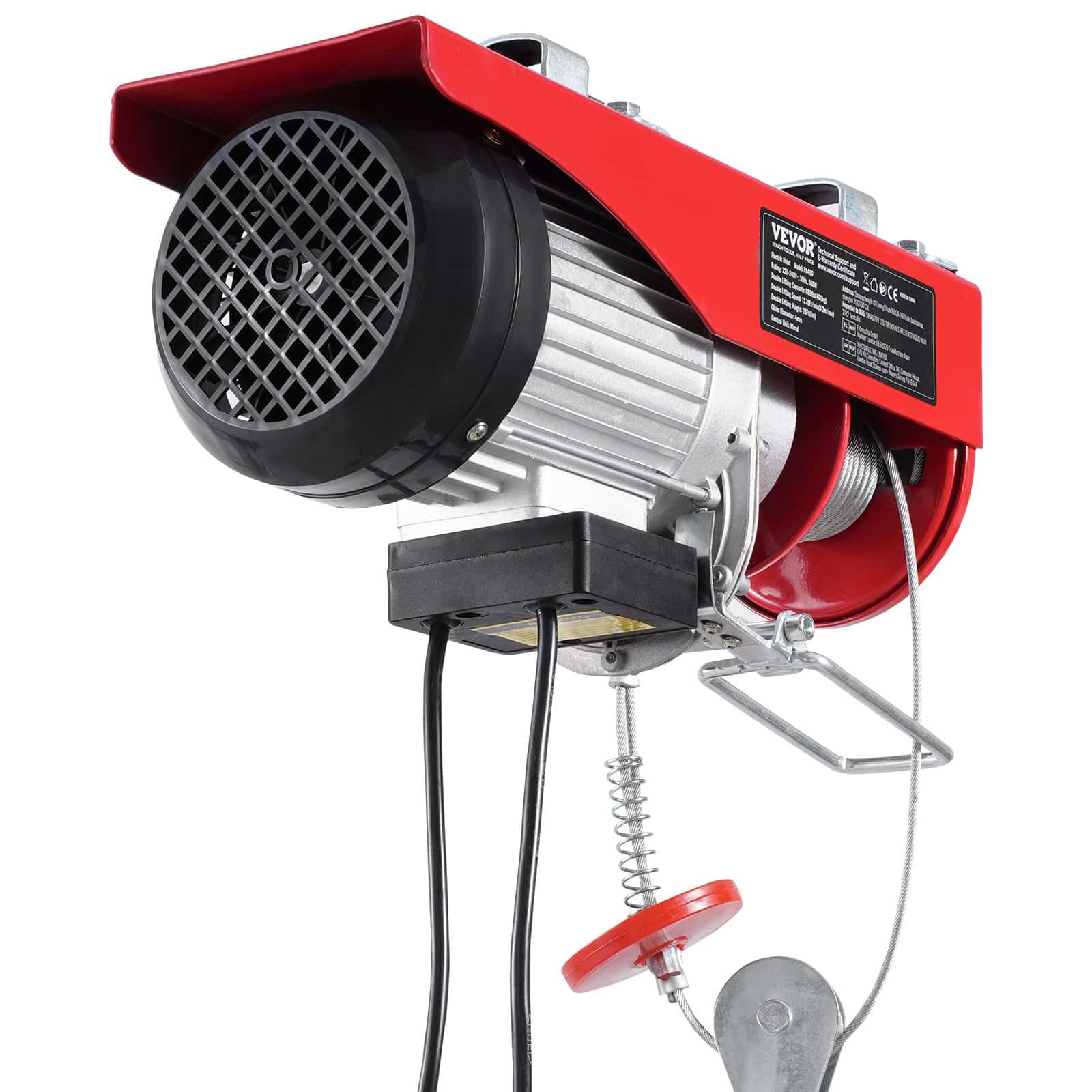 VEVOR 400 kg Electric Hoist 230V with 4.2 m Remote, 12 m Lift Height, Single/Double Cable, Emergency Stop, for Garage/Factory - Image 11