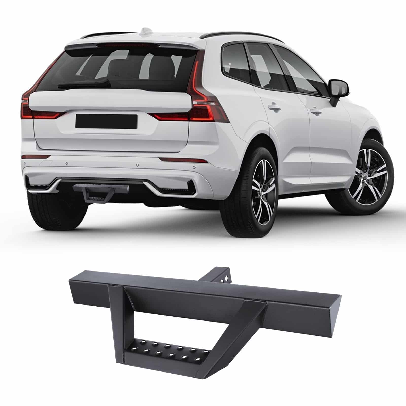 VEVOR Hitch Step for 50mm Receiver – Heavy-Duty Steel, 136kg Load, Rear Bumper Guard with Pin Lock, Universal for SUV/Truck