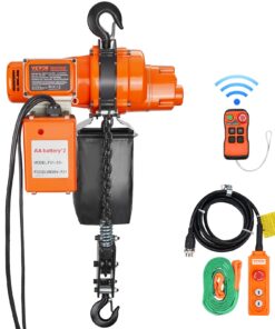 VEVOR Electric Chain Hoist, Single Phase, 997.9 kg Load, 6 m Lift Height, Wireless & Wired Control, Heavy-Duty Motor