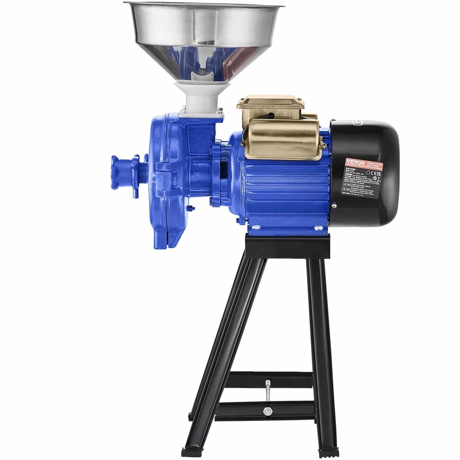 VEVOR 3000W Electric Grain Mill Grinder with Funnel – Adjustable Dry Powder Machine for Corn, Wheat, Cereal & Spices - Зображення 10