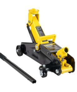VEVOR низкопрофильный гидравлический домкрат 2 тонны, прочный железный автодомкрат с высотой подъема 125–335 мм, жёлтый
