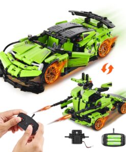 VEVOR 2-в-1 STEM RC Building Kit для дітей, 461 PCS Car & Robot, Remote & App Controlled, освітній подарунок для віків 6+