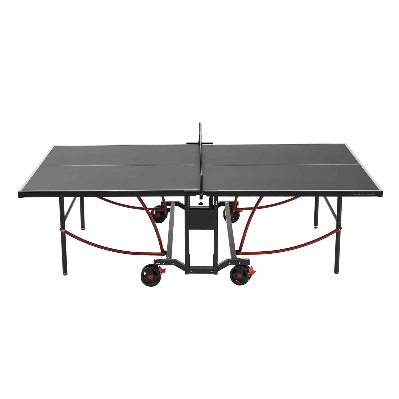 VEVOR Professional Indoor/Outdoor Foldable Table Tennis Table, 274x152.5x76cm, Aluminum, Lockable Wheels, Quick Net Setup - Зображення 10