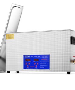 VEVOR 10L Ultrasonic Gun Cleaner, 300W, 40kHz Digital Cleaning Machine with Timer & Heater for Gun Parts and Military Supplies